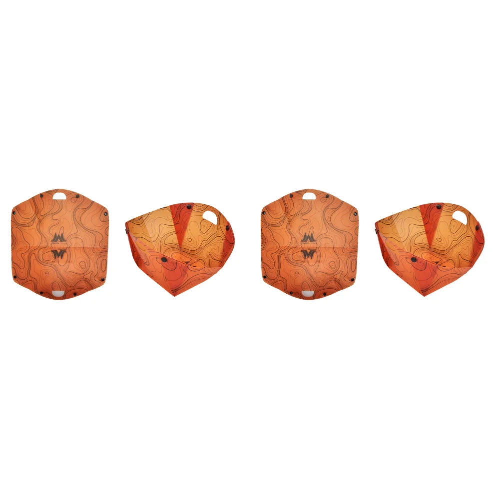 Carvallo Fällbart Utomhus-Service | Ultralätt & Återanvändbar | Livsmedelsäker & Platsbesparande | För Camping, Vandringsleder & Picknick Carvallo