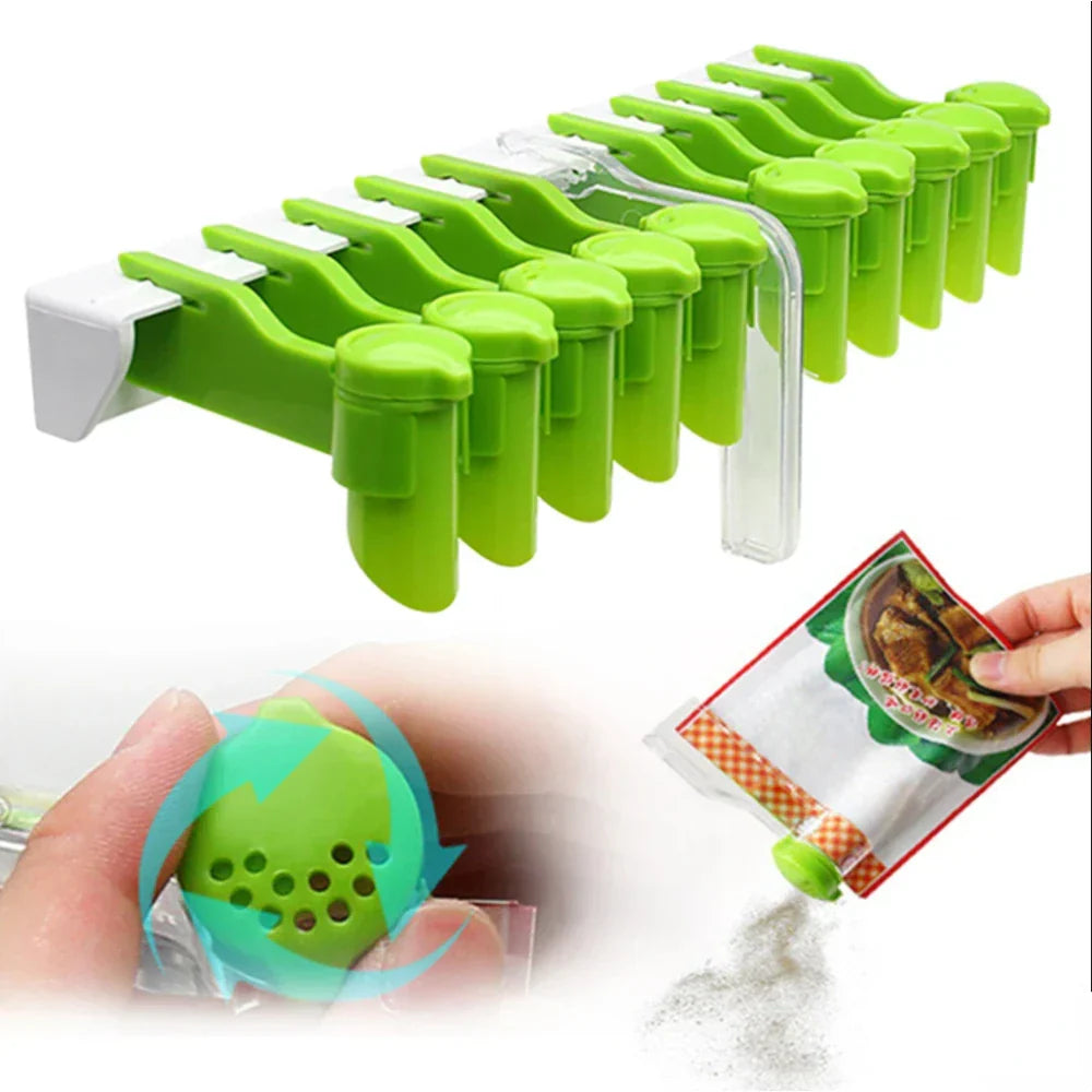 Carvallo-Kryddhållare ClipSpice | Uten borring monterbar kryddhylla med låsklipp | För påsar, småpåsar & kryddor Carvallo