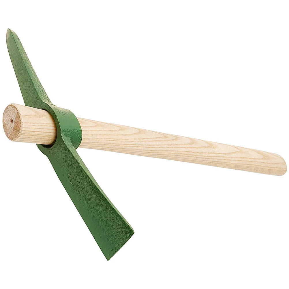 Carvallo Trädgårdshacka av stål | Hålsmidda & handhållen | Robust verktyg med trähandtag | 35×23×5,2 cm Carvallo