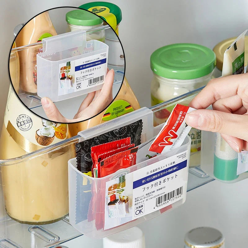 Carvallo Väggmonterad Förvaringslåda | Transparent & platsbesparande | För Kylskåp, Bad & Kök | 11 × 4 × 6,5 cm Carvallo