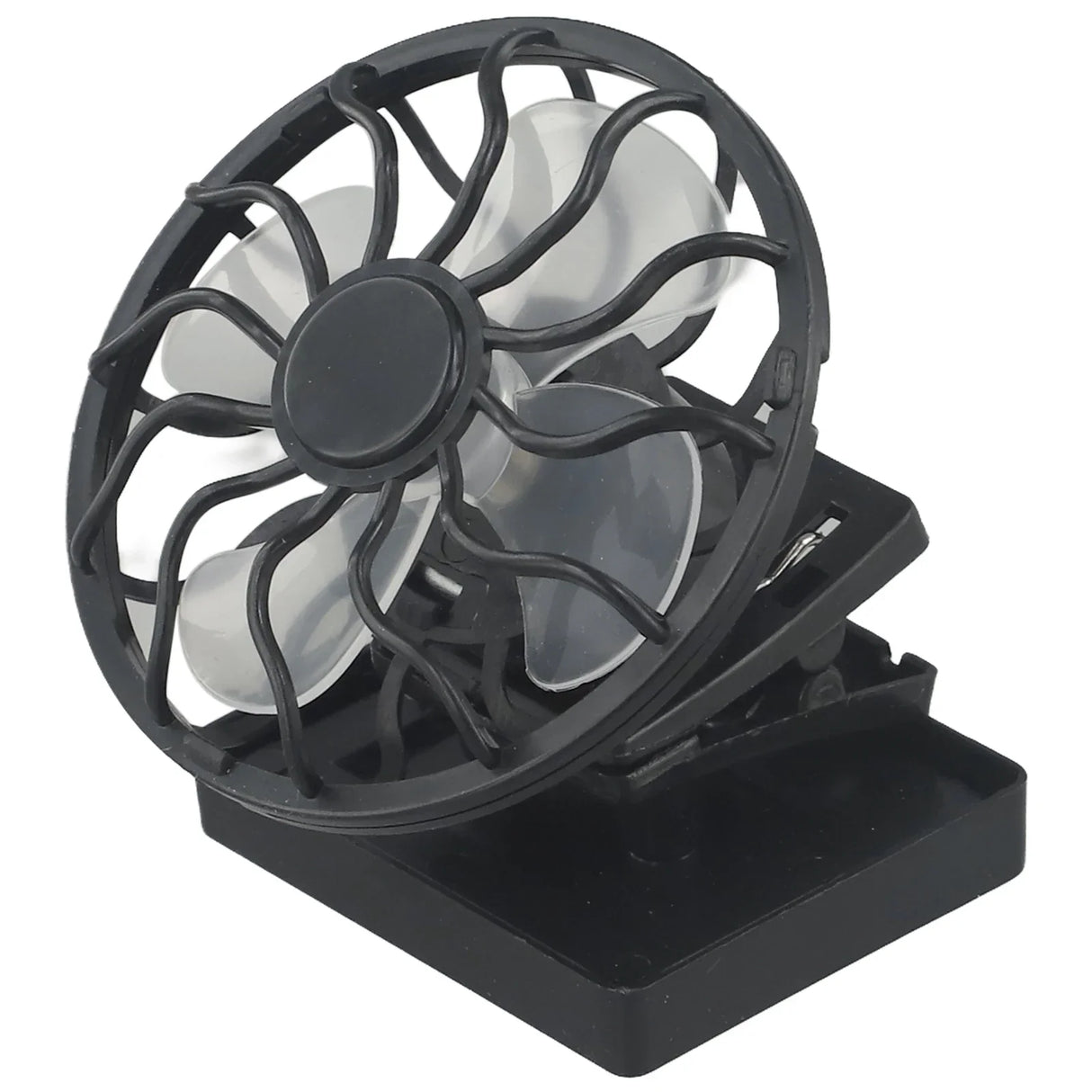 Carvallo-Ventilator SunBreeze ClipFan | Mini-Klämfläkt med solpanel | För utomhusaktiviteter, resor & sport | Handsfree-kylning Carvallo