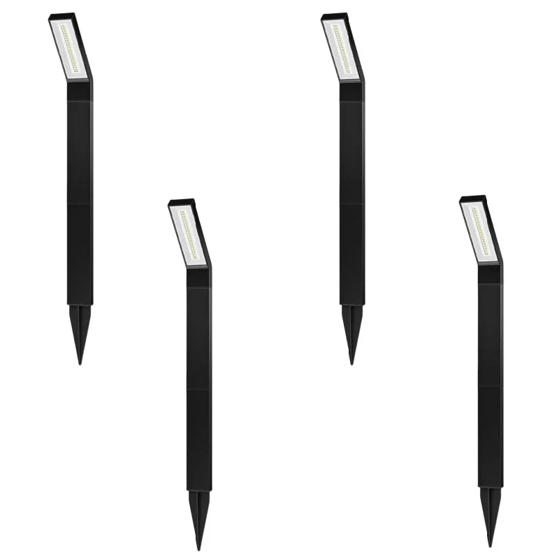 1/4 Pack Solcellsbelysning För Väg Utomhus Vattentåliga LED Trädgårdslampor För Gräsmatta Och Landskap Carvallo