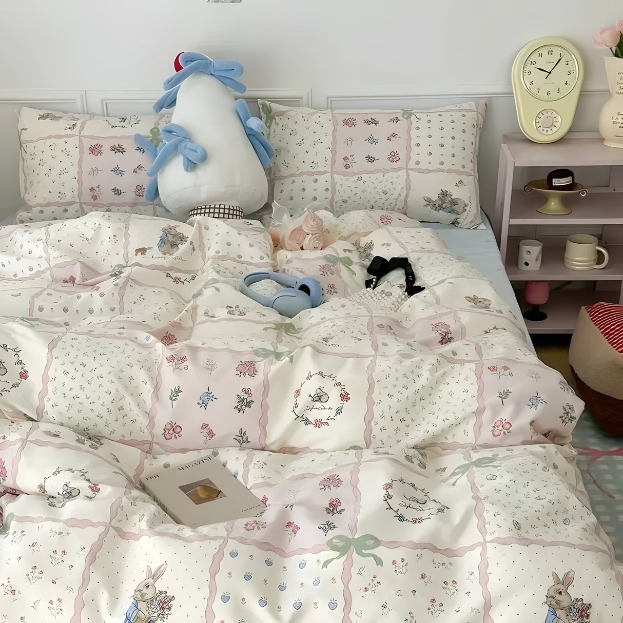 CherryBliss Sängkläder Set – Elegant sängkläder set med madrasskydd Carvallo