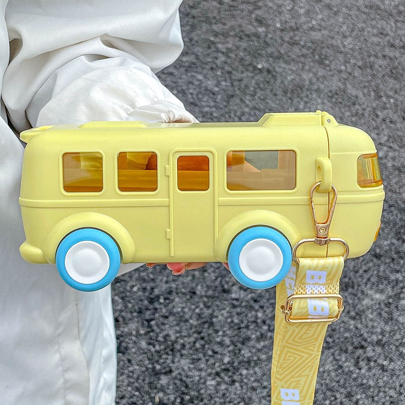 Bus Water Bottle-Kids-Hemnix-Gul-Hemnix