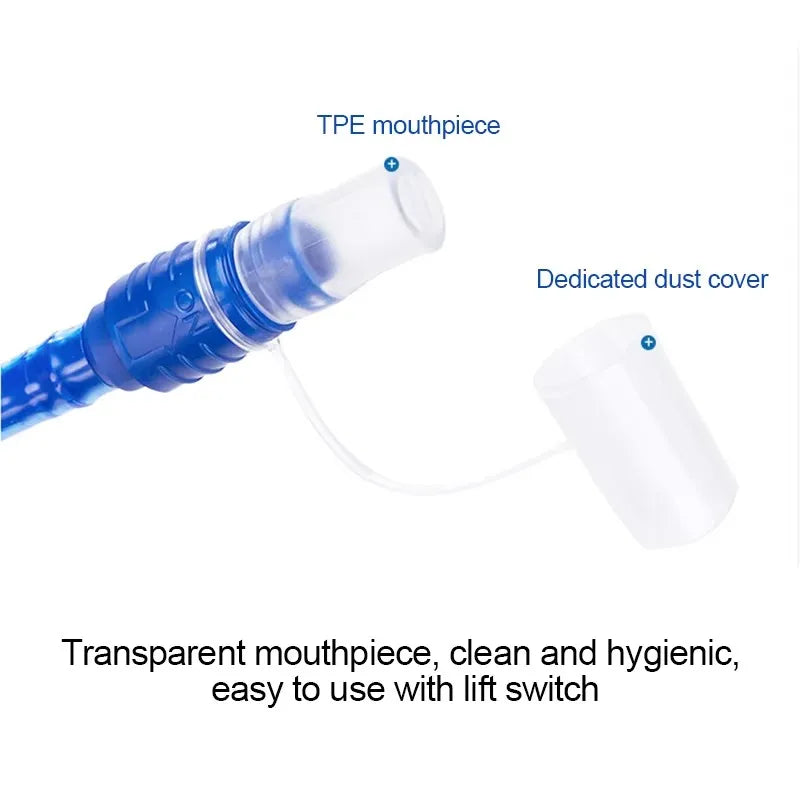 Carvallo Vätskesystem 1.5L/2L/3L | Med slang & dammskydd | BPA-fri & läckagesäker | För ryggsäck, vandring & utomhus Carvallo