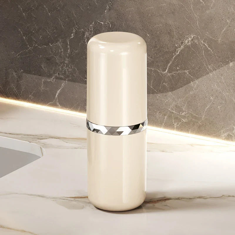 Carvallo Reserach-tandborstskålen med tandborstbox | 2-i-1 förvaringsbehållare för tandborste & munskölj | Ideal för resor Carvallo