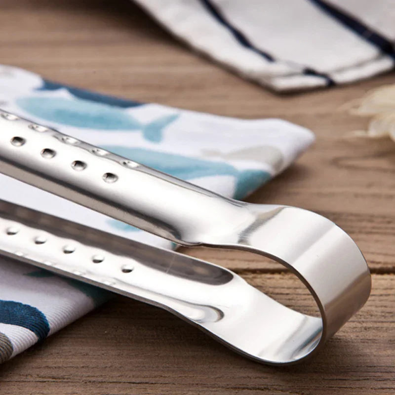 Carvallo Multifunktionell Köksz tång med sil | Rostfritt stål | För stekning, fritering & servering | 28x10 cm Carvallo