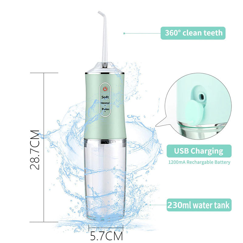 Trådlös Vattentandtrådsapparat – Bärbar Uppladdningsbar Oral Irrigator för Djup rengöring Carvallo