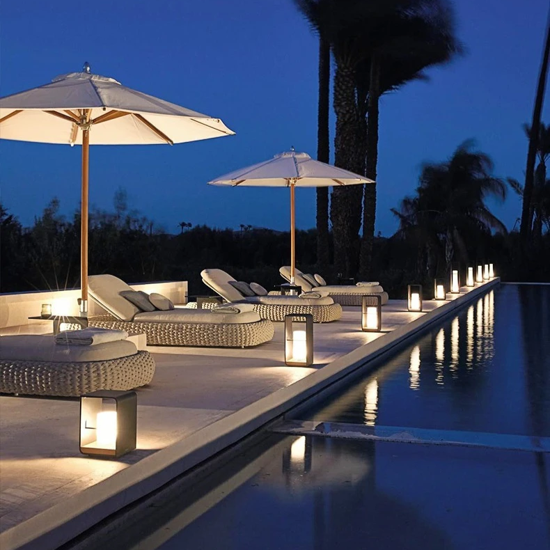 Modern solterrasslampa Carvallo