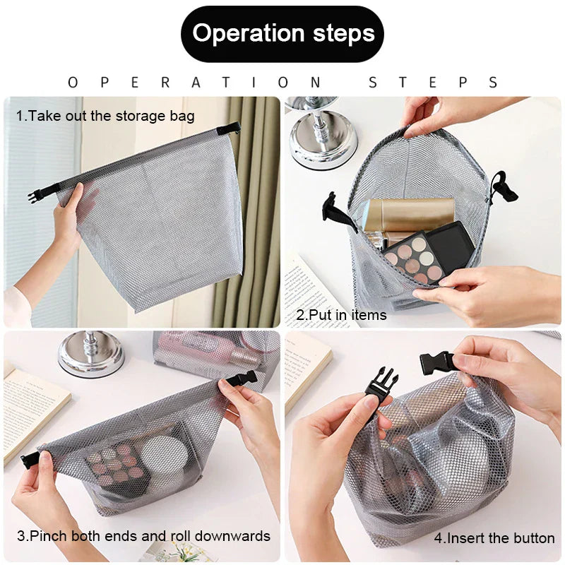 Carvallo Förvaringsväska DryStow | Hållbart nylon | Stort öppning & bärrem | I 2 storlekar – Grå eller Vit Carvallo