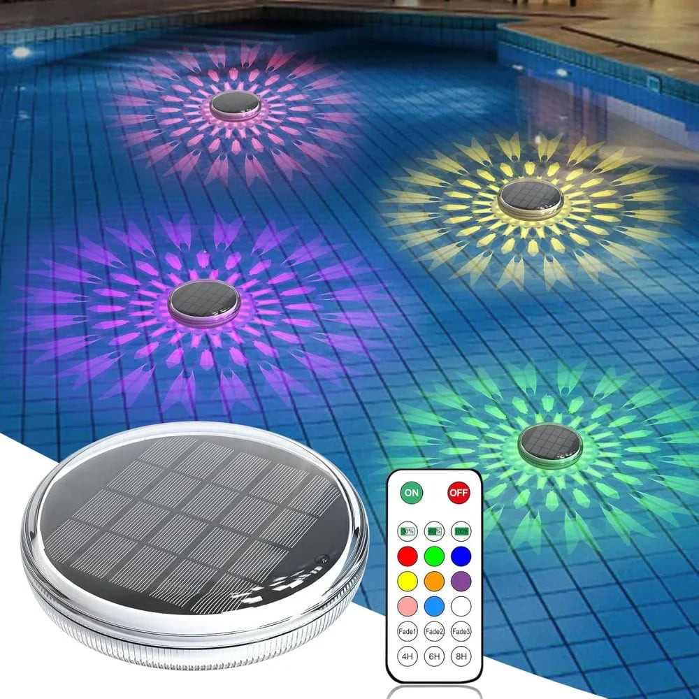 Carvallo-Poolljus LumiFloat RGB | Flytande LED-lampa med färgskiftning | IPX7 Vattentät | För pool, jacuzzi & fest Carvallo