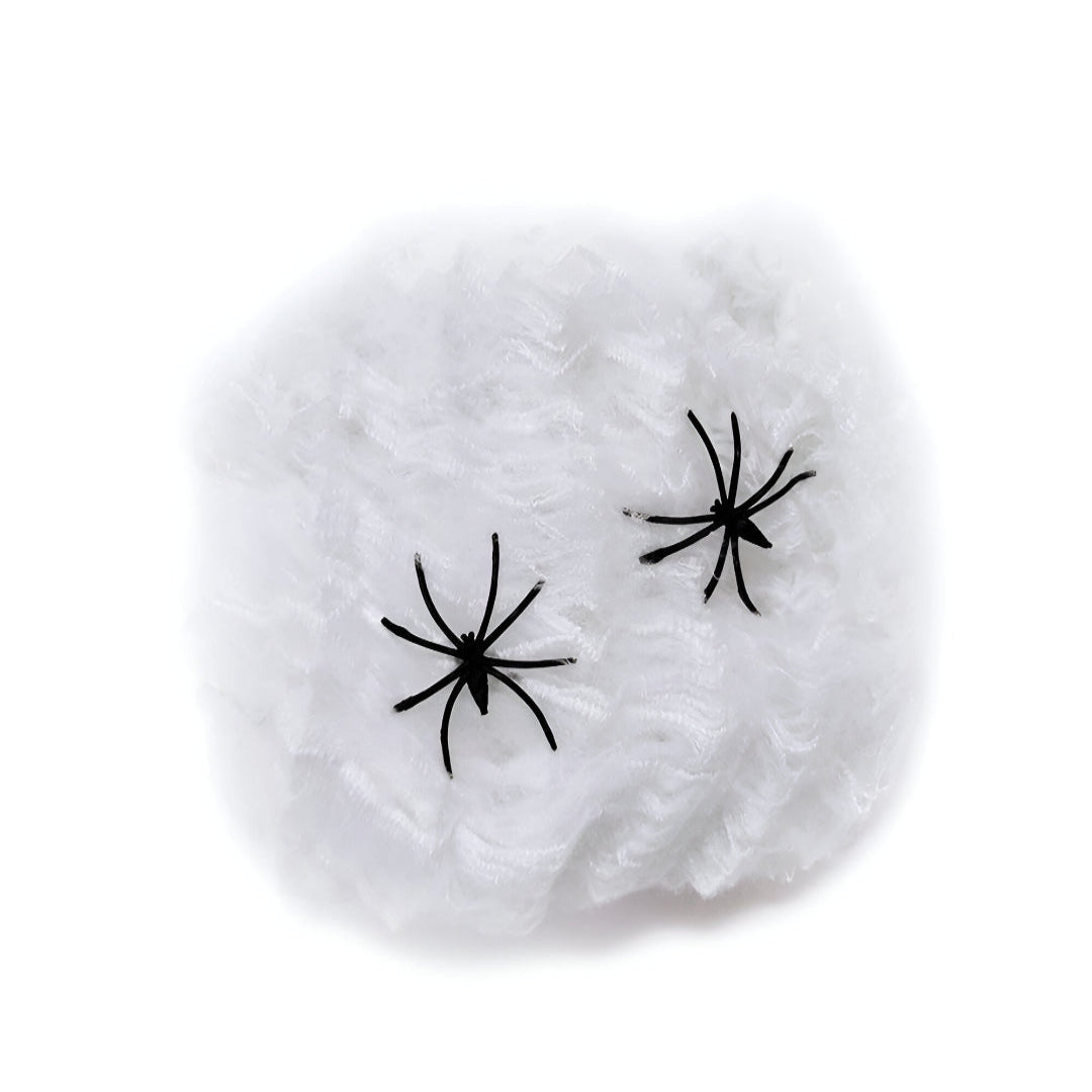 Färgglada stretchiga spindelnät – Expanderbar Halloweendekoration för inomhus- och utomhusskräck MILA Sverige