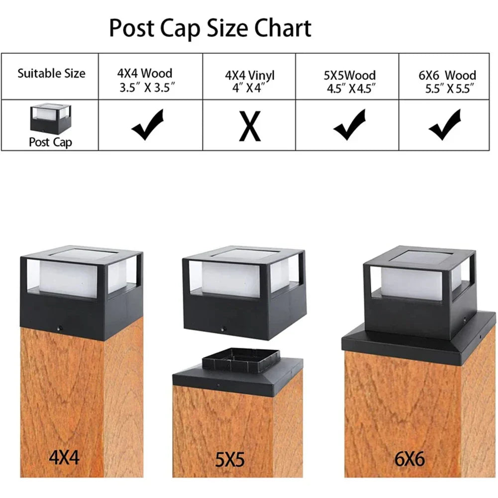 Carvallo DuoLight Solar-pollux LED | IP54 vattentät | Vit & varmvit | För staket, terrass & trädgårdspollux Carvallo