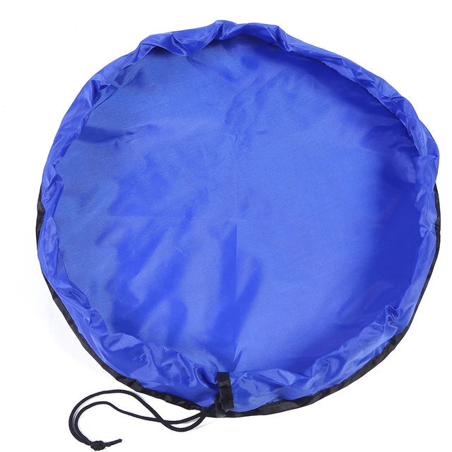 Carvallo leksaksförvaringsmatta för barn | 2-i-1 lekteppe & förvaringsväska | Robust Oxford-material | Ø 150 cm Carvallo