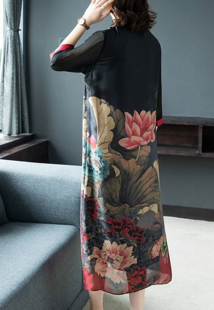 Klänning i äkta mjukt silke-Clothes for women-Hemnix-Hemnix