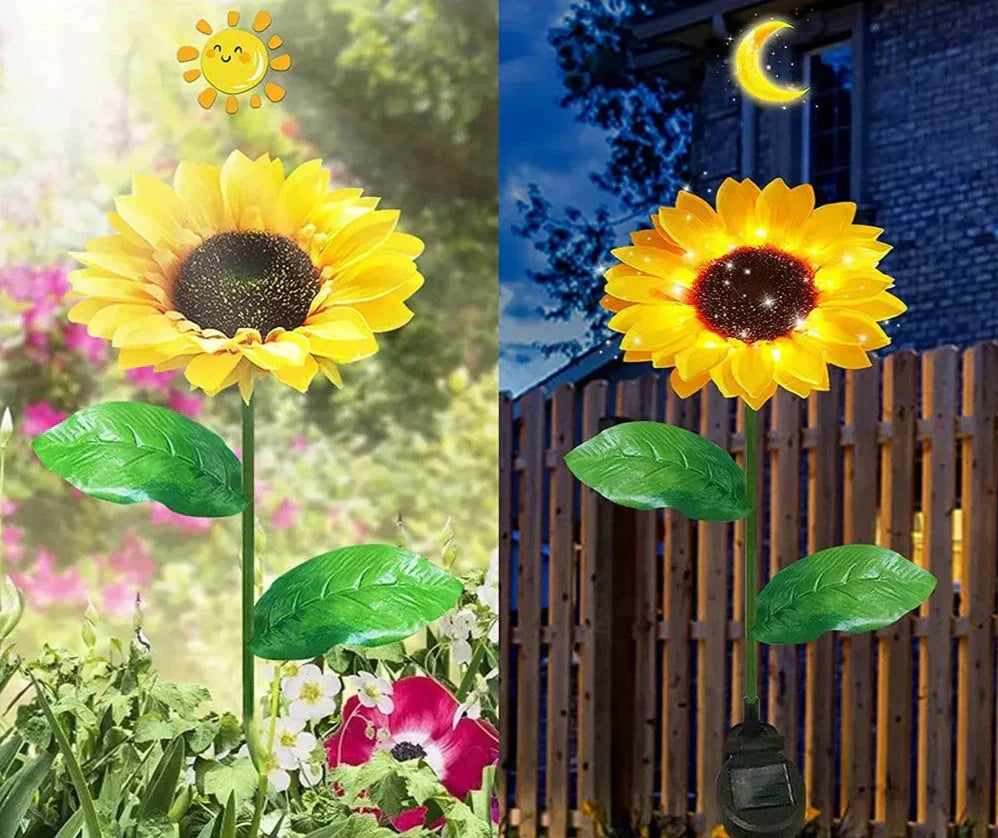 Vattentät solroslampa för trädgård & terrass Carvallo