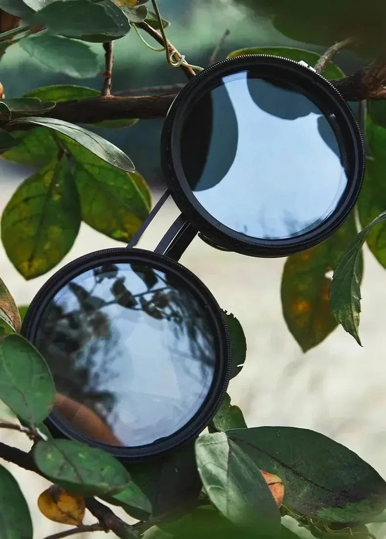 Solvyn – Justerbara Runda Solglasögon för Män & Kvinnor | Polariserade med ND-Liknande Filter och Retrostil-Sunglasses-BB-Hemnix