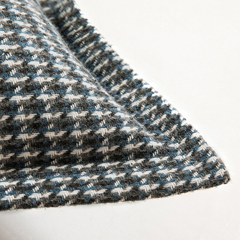 Carvallo – Klassisk Houndstooth Kuddöverdrag med Tidlös Elegans Carvallo