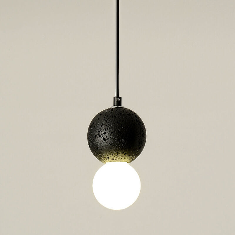 Enkel LED Scandinavian Contemporary Orb Terrazzo Pendellampa MILA Sverige