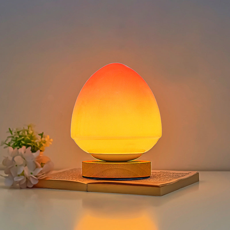 Modern Peach Glass LED-lampa – USB-uppladdningsbar MILA Sverige