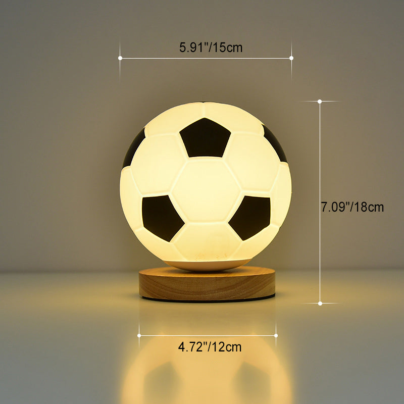 Snygg Globe LED-bordslampa - Trä- och glasdesign MILA Sverige