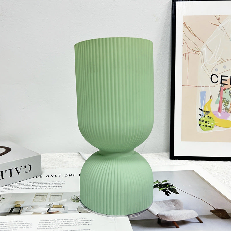 Modern minimalistisk glasbordslampa – elegant cylinderdesign MILA Sverige