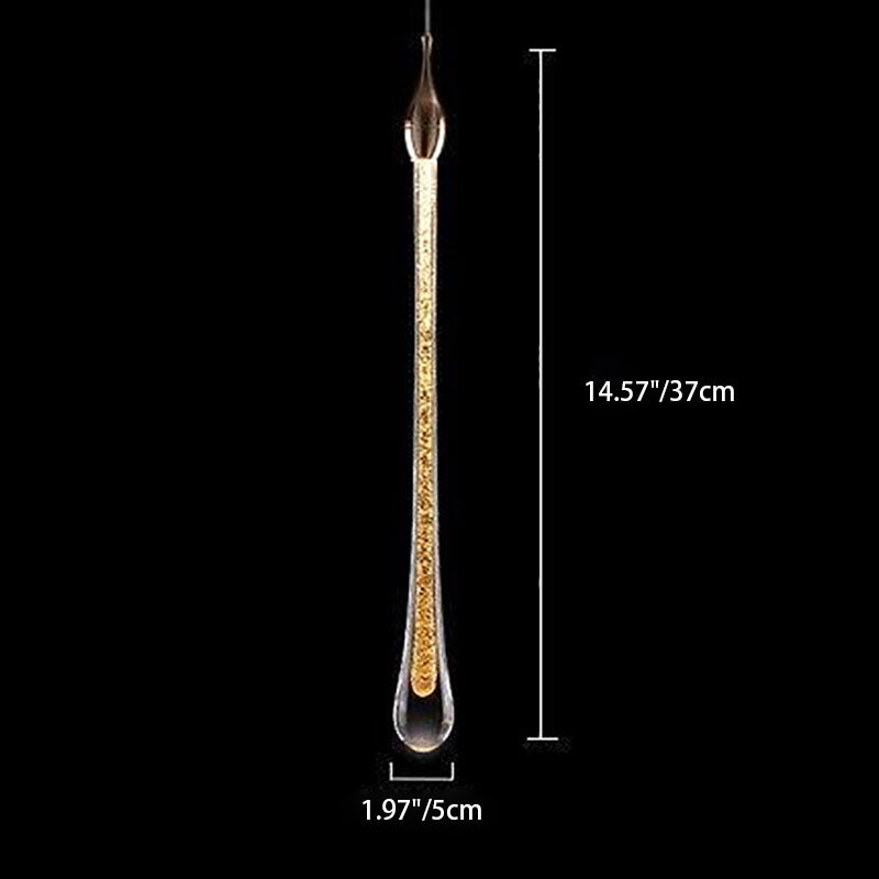 Modern skandinavisk LED-lampa i vattendroppsglas MILA Sverige