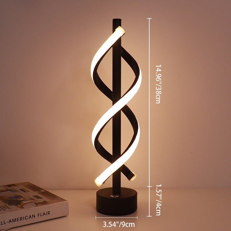 Nordic Dual Spiral LED-lampa – modern järnremsdesign MILA Sverige
