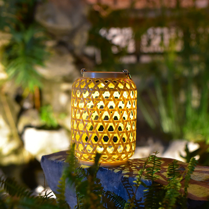 Modern vattentät Solar LED Woven Lantern MILA Sverige