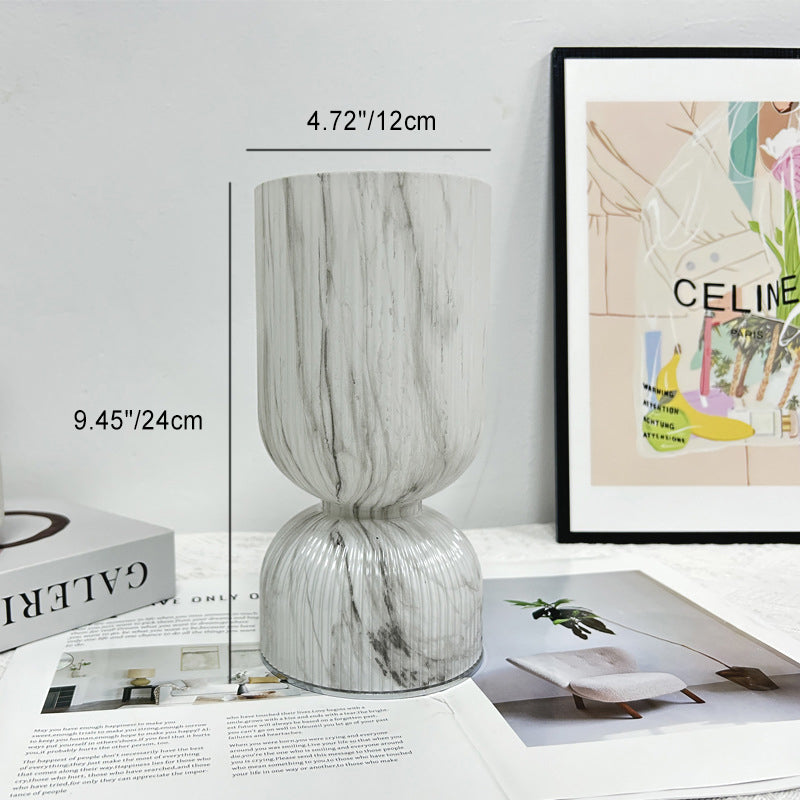 Modern minimalistisk glasbordslampa – elegant cylinderdesign MILA Sverige