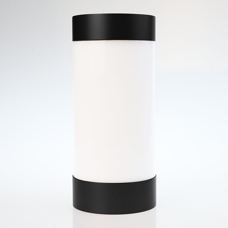 Elegant cylindrisk LED-bordslampa – USB-driven aluminium- och akryldesign MILA Sverige