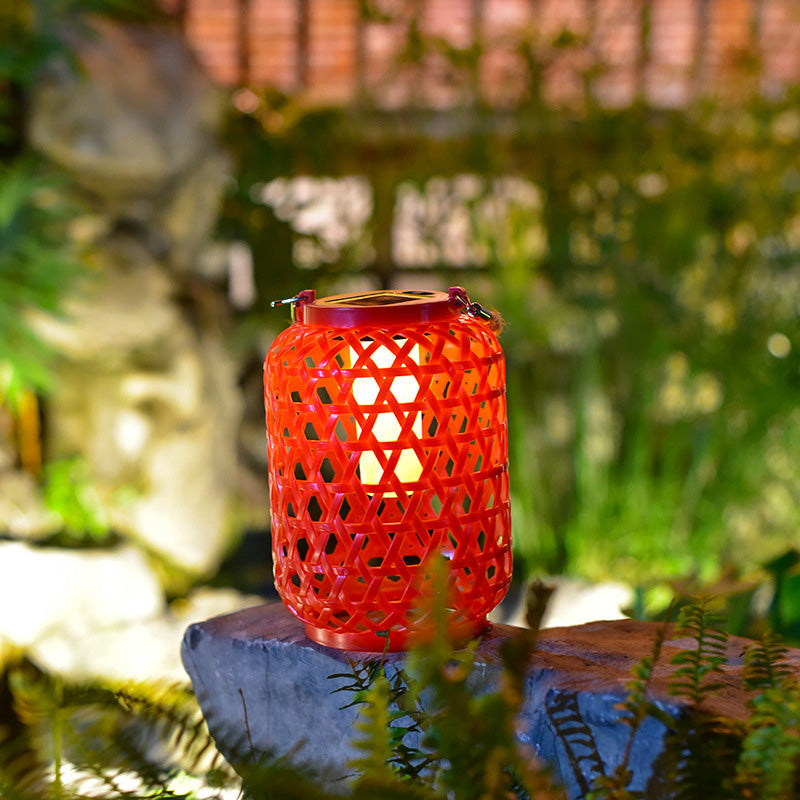 Modern vattentät Solar LED Woven Lantern MILA Sverige