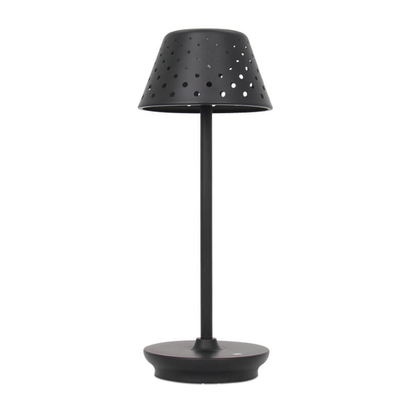 LumiSteel | Modern Minimalistisk Perforerad Smidesjärn USB LED Bordslampa MILA Sverige