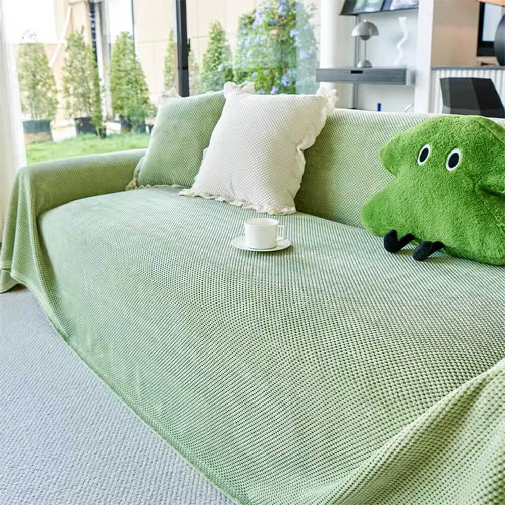 Mjuk korduray varm våffelväv sofföverdrag för komfort Carvallo