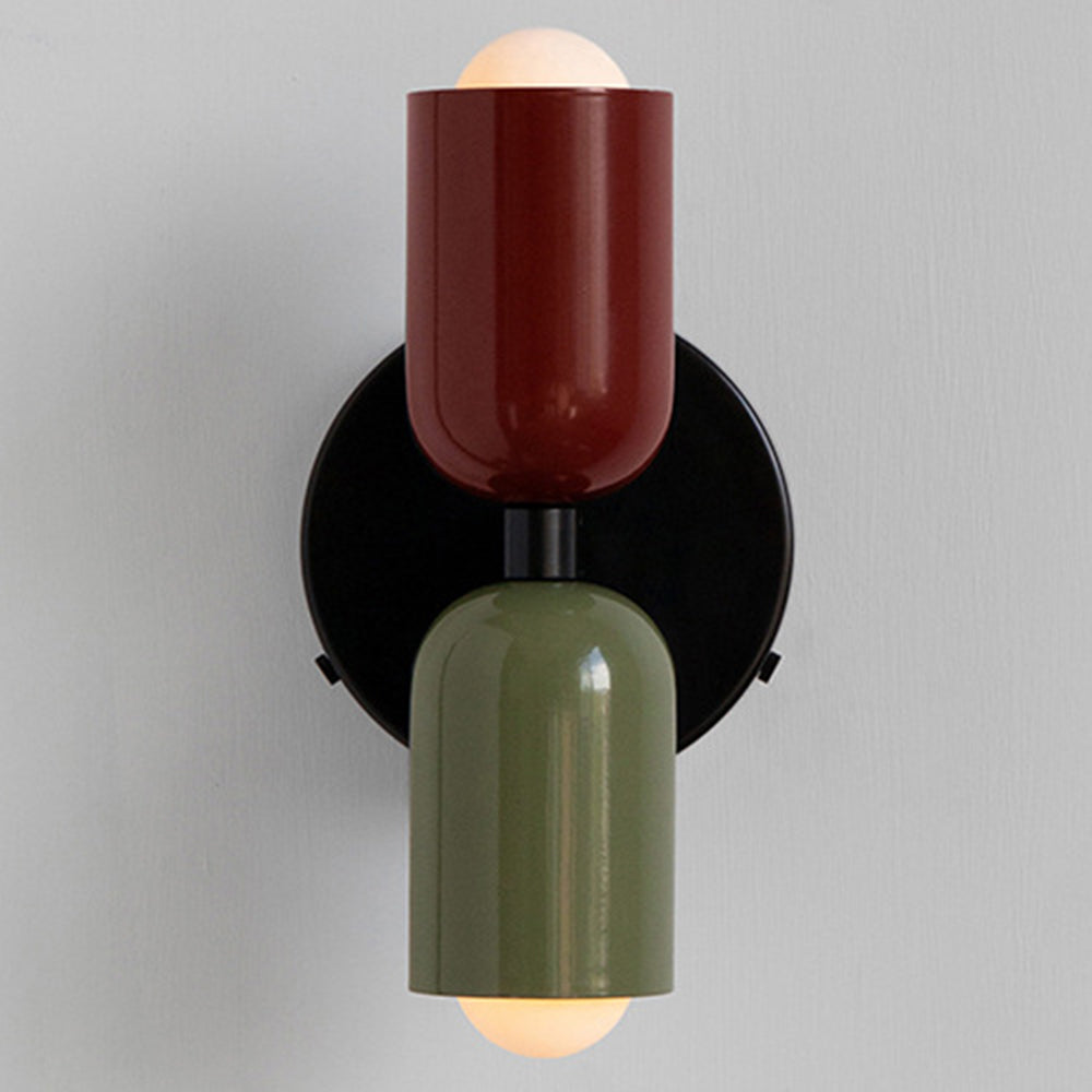 Vägglampa Modern Dubbel Glas Sconce Armatur Carvallo