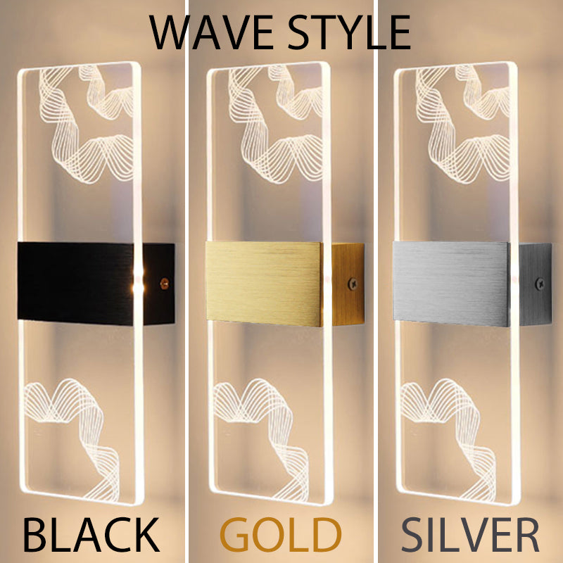 Modern LED Akryl Vägglampa – Nordisk Väggsconces Belysning för Heminredning, Stiliga Energisnåla Vägglampor Carvallo