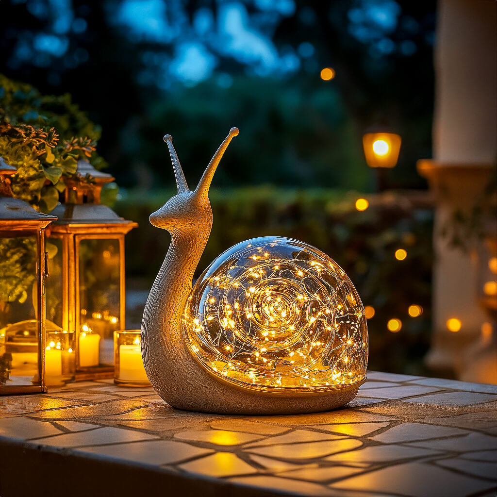 ShellGleam – Dubbel musselformad lampa med mjukt gyllene sken Carvallo