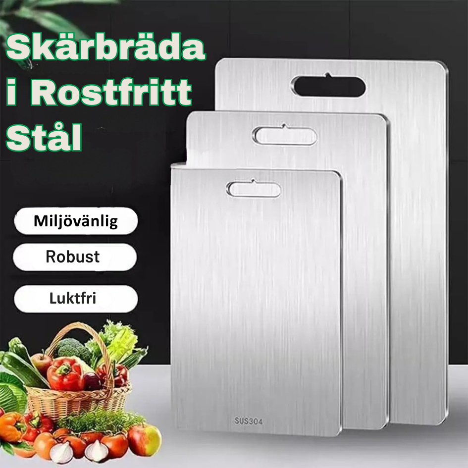SteelPrep - Skärbräda i Rostfritt Stål-Köksutrustning-BB-Hemnix