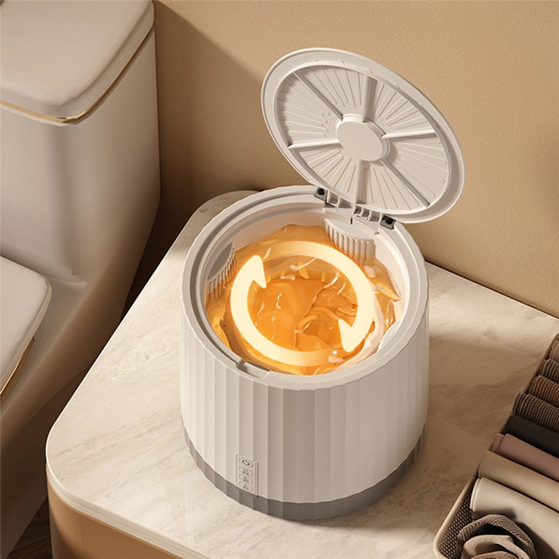 SpinWash – 4L mini bärbar turbintvättmaskin | Kompakt resetvättmaskin MILA Sverige