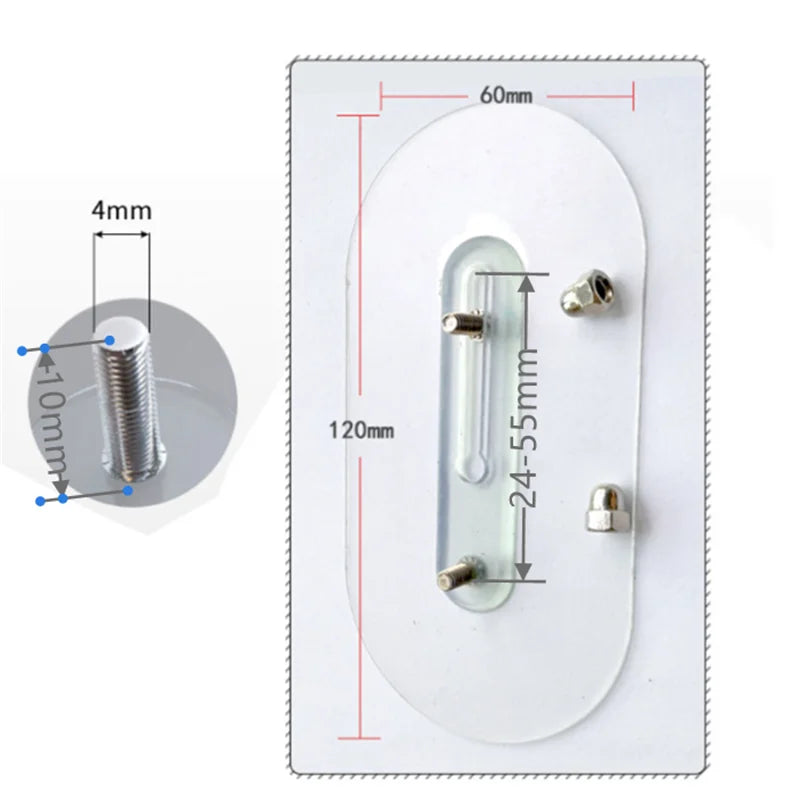 Carvallo Väggkrok FixPro DuoHook 2-pack | Stark lim | Sömlös & justerbar | För bilder, hyllor & väggdekoration Carvallo