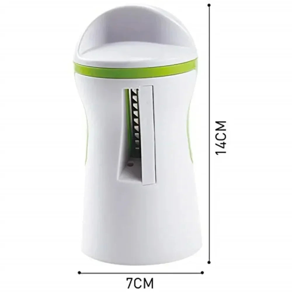 Carvallo Spiral Cutter | For Vegetables & Cheese | Manual & Compact | Stainless Steel & BPA-free Plastic Carvallo