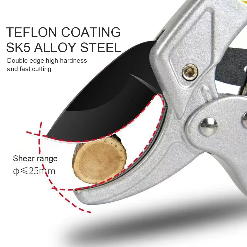 Carvallo trädgårdssax SK5 | Ergonomisk & titanbelagd | För fruktskörd & precis beskärning | 20 cm Carvallo