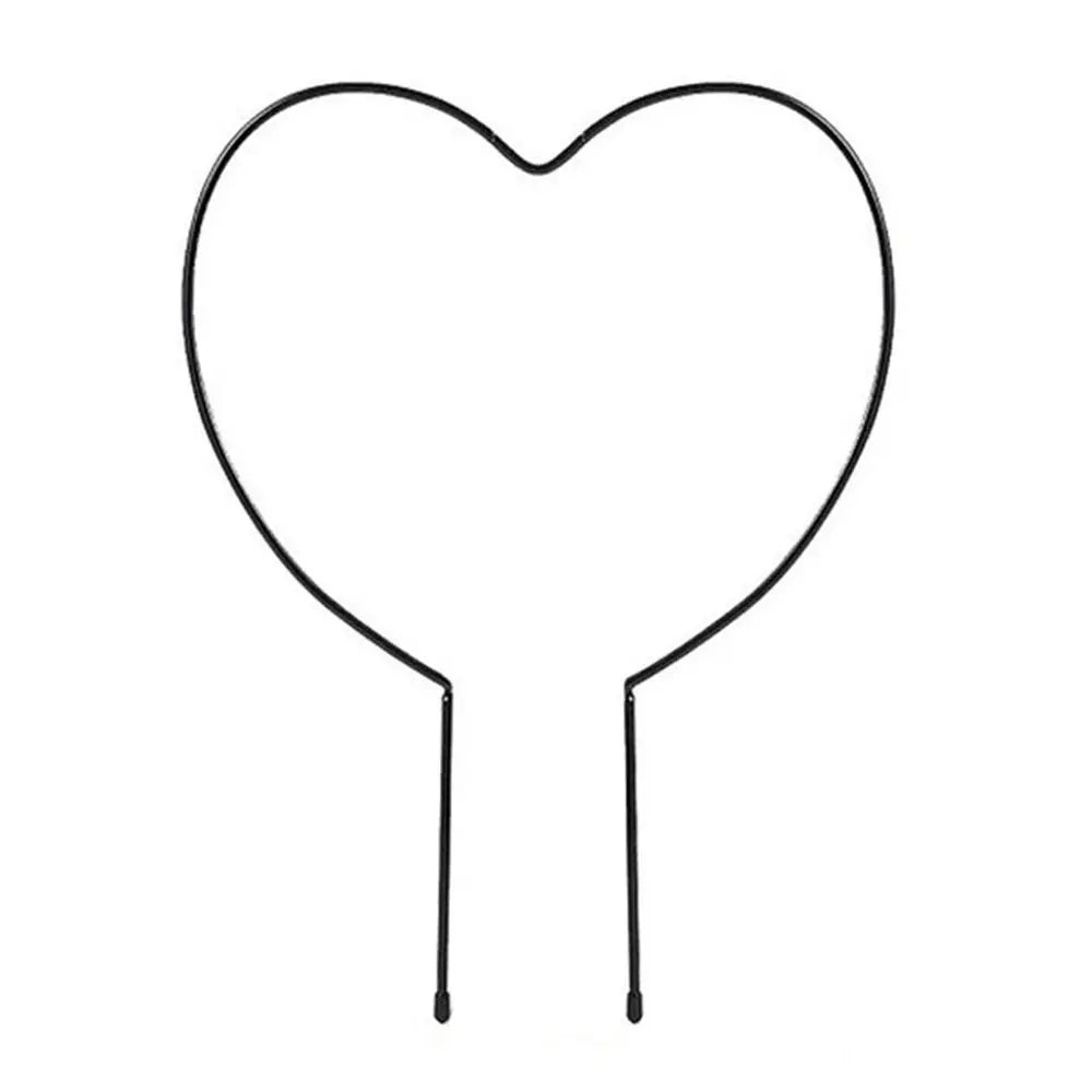 Carvallo Hjärtfomad Växtstöd av Järn | Stöd för Inomhusväxter & Trädgård | Dekorativ Växtstöd för Duvor, Klaterväxter & Blommor Carvallo