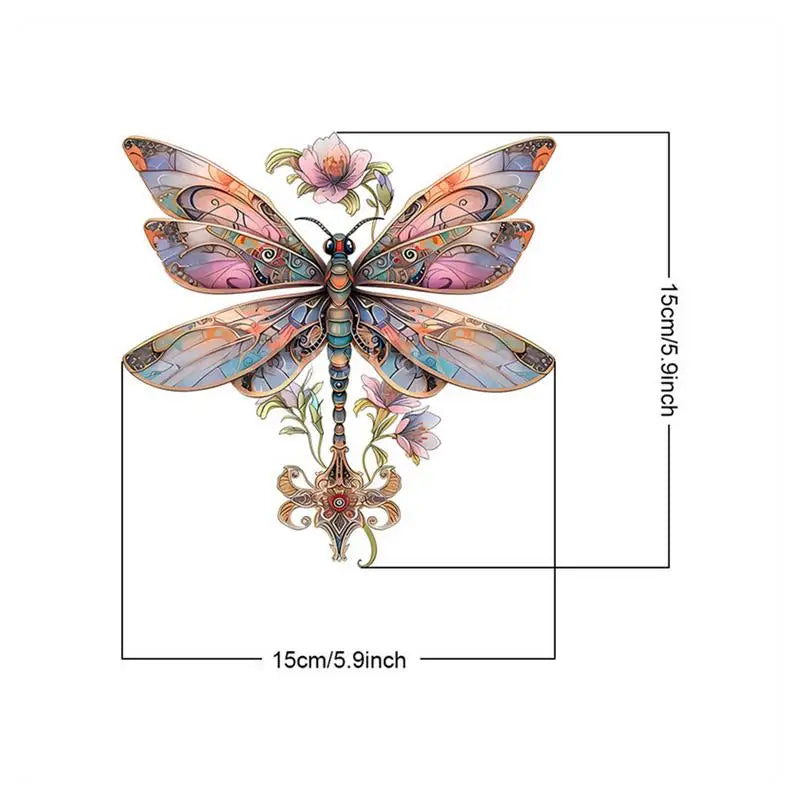 Carvallo Akryl Fjärilsdekoration | 2D Vägg- & Fönstersmycking | Väderbeständig | 15 × 15 cm Carvallo