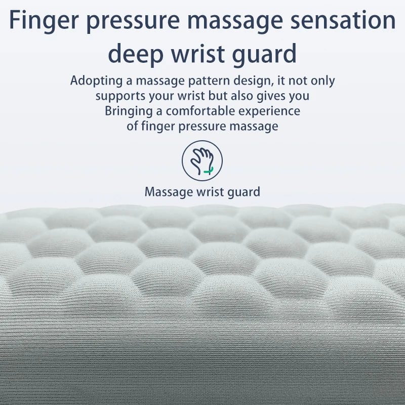 Carvallo Handledsstöd | Ergonomiskt musunderlag med minnesskuma & massageyta | För PC, laptop & gaming Carvallo