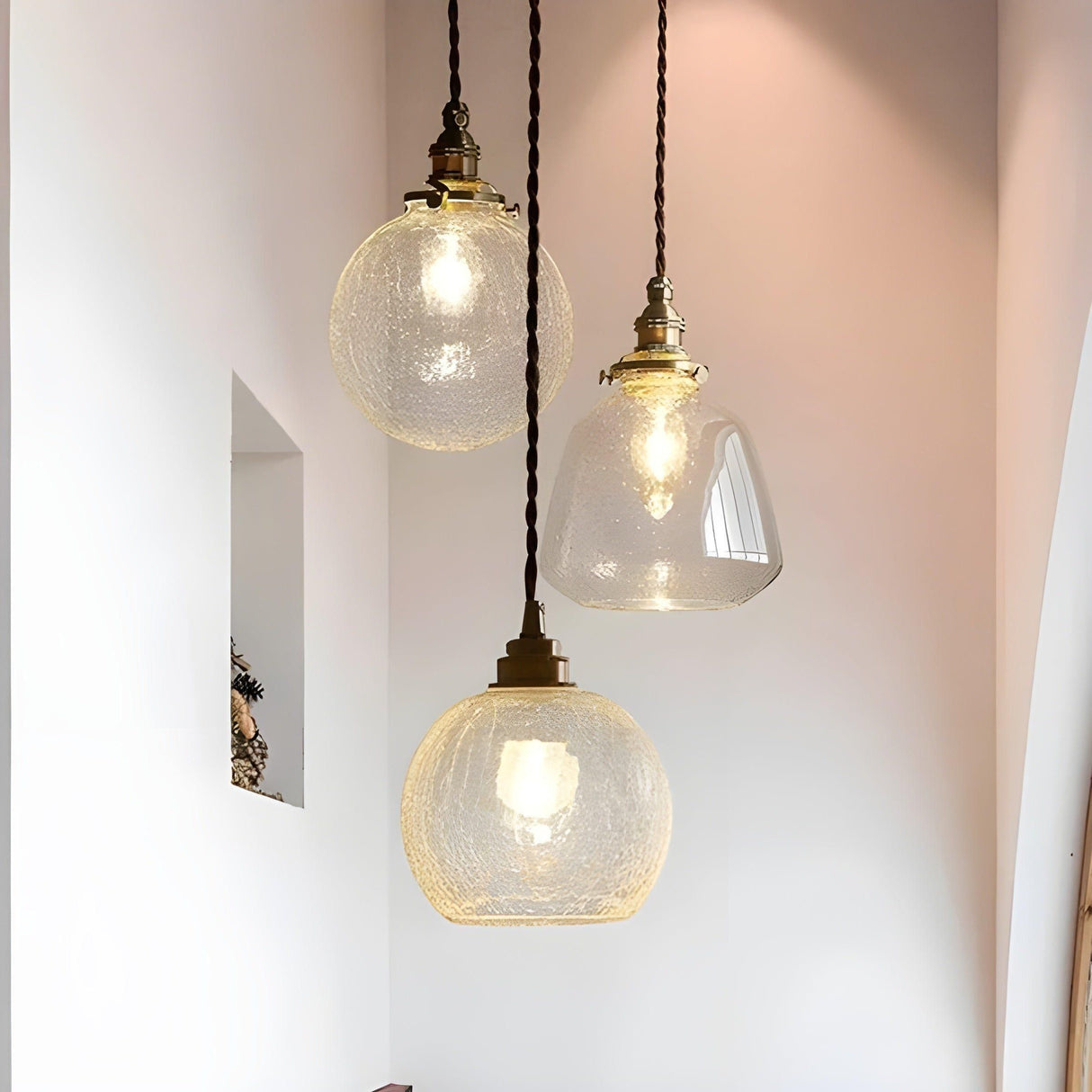GlossyGlass Light - Nordisk kristallglas minimalistisch hängande lampa Carvallo