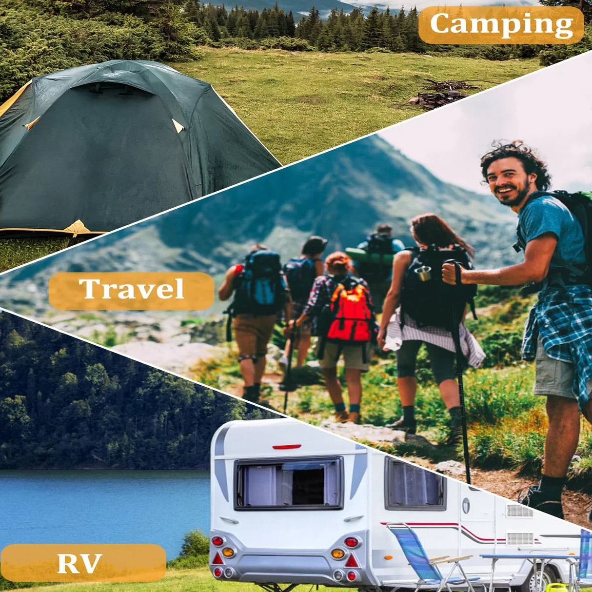 Carvallo tvättlina TravelTendu | 10 m utdragbar med 10 stoppare | För camping, balkong, bad & utomhusäventyr Carvallo