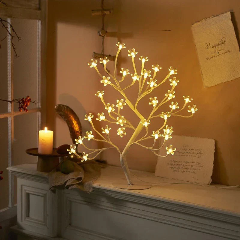 GlowBlossom - LED Kirsblomma Trädlampa – Stämningsfull Belysning för Vardagsrum och Sovrum Carvallo