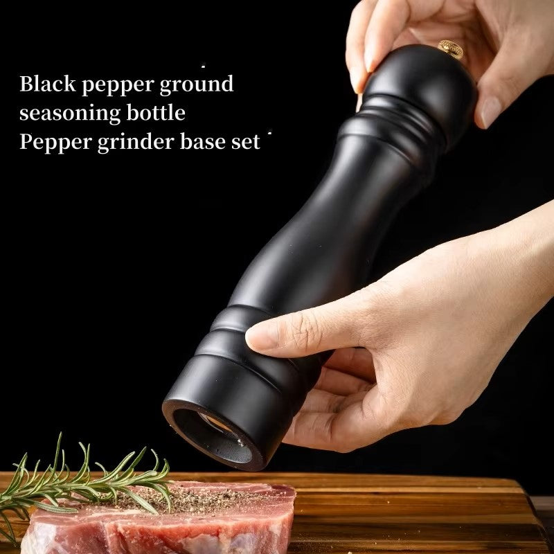 Salt- och pepparkvarnset – Manuell kryddkvarn i trä med keramiskt malsystem & justerbar malgrad Carvallo