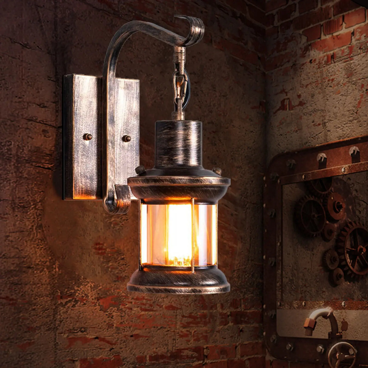 TimelessGlow – Antik Vägglampa för Loft & Inredning Carvallo